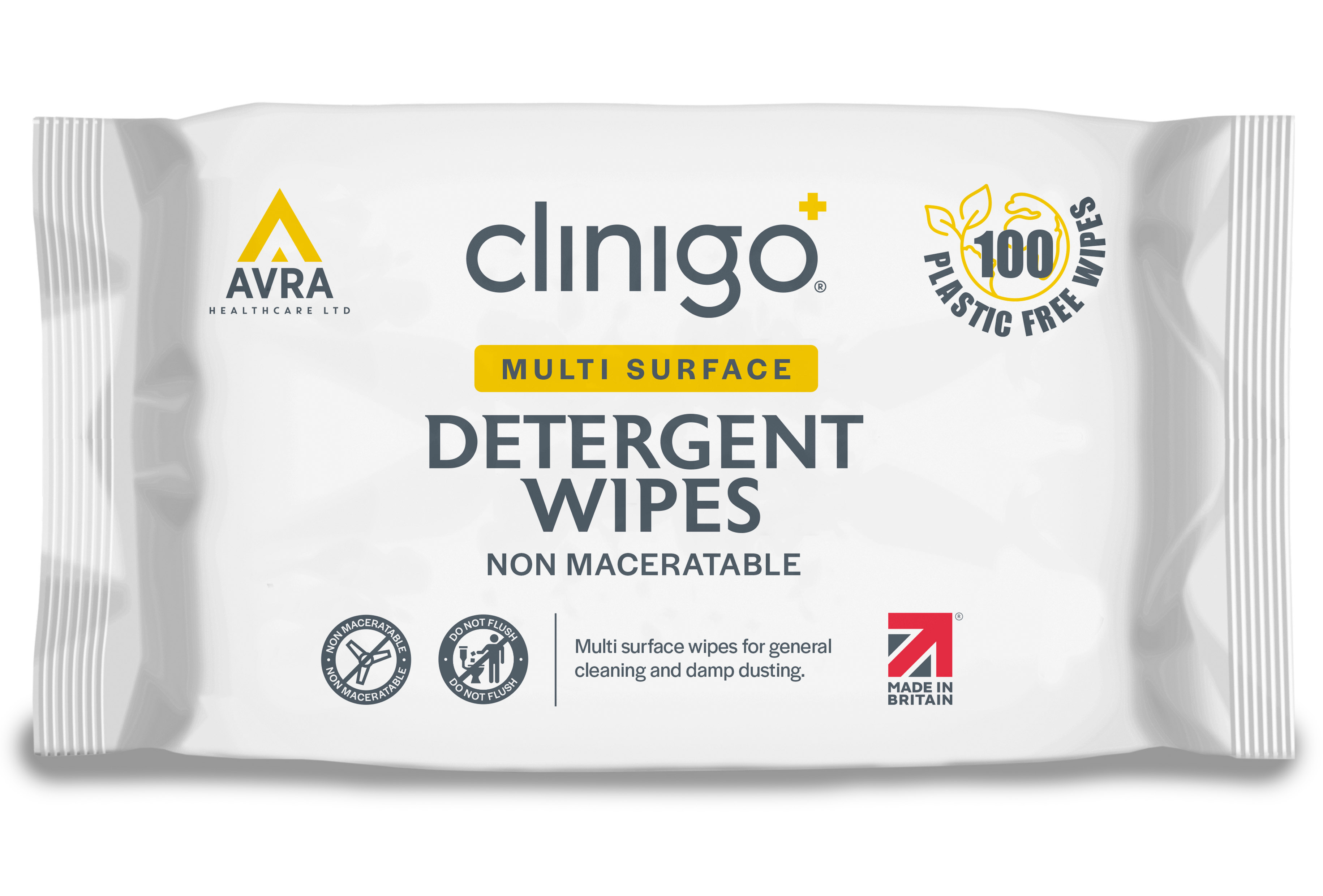 Clinigo Detergent Wipes — Plastic Free